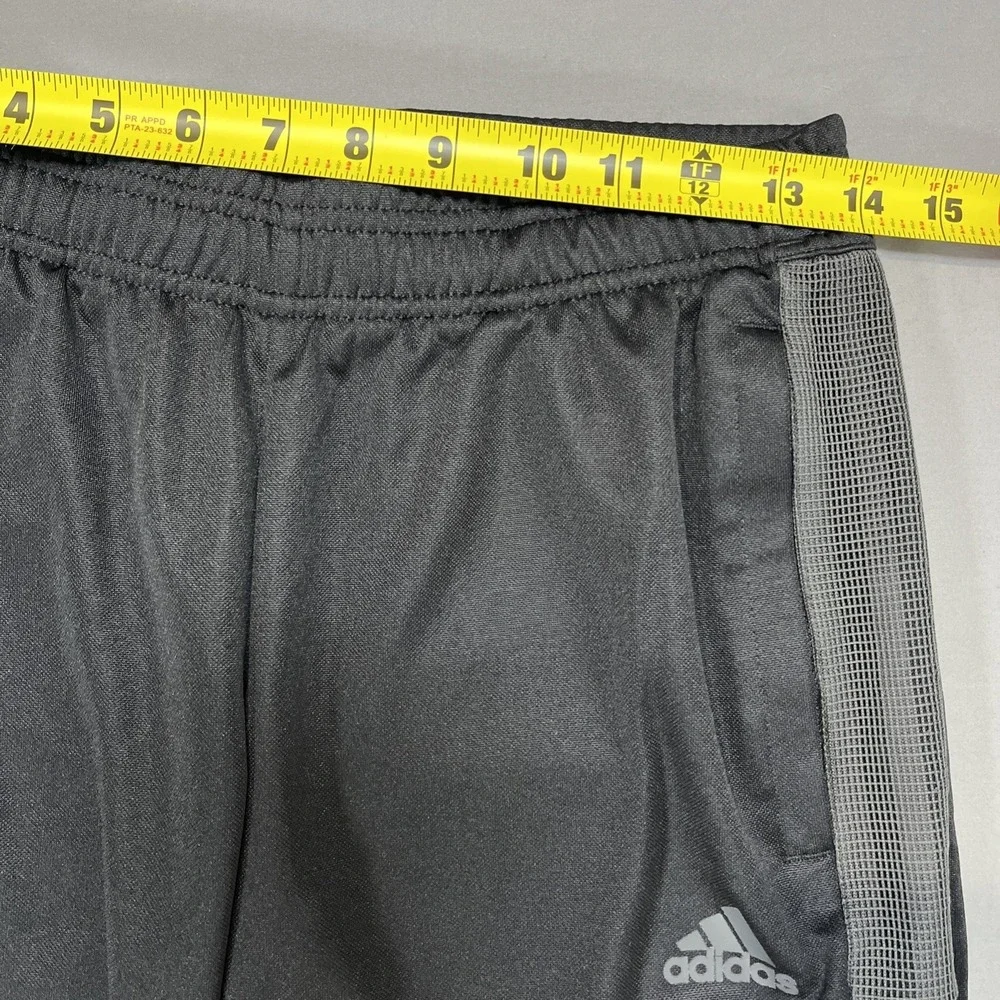 Adidas Mens Tiro Aeroready Track Pants Size‎ Small  Black Gray Striped Soccer